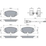 Bremsbelagsatz, Scheibenbremse 0 986 460 072 Bremsbelagsatz, Scheibenbremse 0 986 460 072