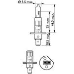 H1 12V 55W P14,5s X-tremeVision Pro150 2 Stück Philips 12258XVPS2