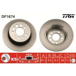 TRW Bremsscheibe DF1674 TRW Bremsscheibe DF1674
