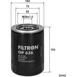FILTRON Ölfilter OP 636 FILTRON Ölfilter OP 636