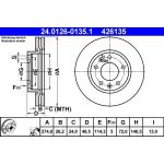 Bremsscheibe Kia P. Carnival 2,5-3,5 01-06 24.0126-0135.1 Bremsscheibe Kia P. Carnival 2,5-3,5 01-06 24.0126-0135.1