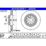 Bremsscheibe Vw T. Eos/Golf/Passat/Tiguan 04 24.0122-0219.1 Bremsscheibe Vw T. Eos/Golf/Passat/Tiguan 04 24.0122-0219.1