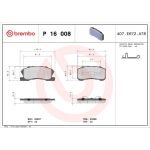 BREMBO Bremsklötze VA P 16 008 BREMBO Bremsklötze VA P 16 008