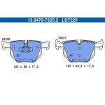 ATE Bremsbelagsatz BMW Hinterachse 3 2.0-3.0 05-13 Keramik 13.0470-7225.2 ATE Bremsbelagsatz BMW Hinterachse 3 2.0-3.0 05-13 Keramik 13.0470-7225.2