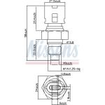 NISSENS Sensor, Kühlmitteltemperatur 207075 NISSENS Sensor, Kühlmitteltemperatur 207075