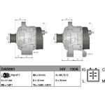 DENSO Generator DAN981 DENSO Generator DAN981