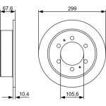 Bosch Bremsscheibe Hinterachse 0 986 478 999 Bosch Bremsscheibe Hinterachse 0 986 478 999