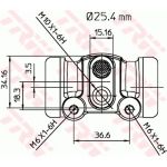 TRW Radbremszylinder BWL111 TRW Radbremszylinder BWL111