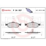 BREMBO Bremsklötze VA P 24 037 BREMBO Bremsklötze VA P 24 037