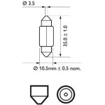 12844B2 PHILIPS C5W Soffittenlampe 12 V 5 W SV8,5, 2 Stück - 12844B2 - l 12844B2 PHILIPS C5W Soffittenlampe 12 V 5 W SV8,5, 2 Stück - 12844B2 - l