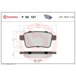 BREMBO Bremsklötze HA P 50 107 BREMBO Bremsklötze HA P 50 107