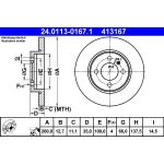Bremsscheibe Bmw S. 3 1.6-1.8 82-91 24.0113-0167.1 Bremsscheibe Bmw S. 3 1.6-1.8 82-91 24.0113-0167.1