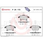 BREMBO Bremsklötze VA P 24 173 BREMBO Bremsklötze VA P 24 173