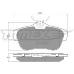 TX 15-94 TOMEX brakes Bremsbelagsatz, Scheibenbremse TX 15-94 TX 15-94 TOMEX brakes Bremsbelagsatz, Scheibenbremse TX 15-94