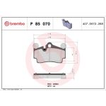 BREMBO Bremsklötze HA P 85 070 BREMBO Bremsklötze HA P 85 070