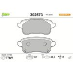 Valeo Bremsbelagsatz 302573 Valeo Bremsbelagsatz 302573