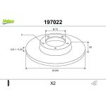 Valeo Bremsscheibe 197022