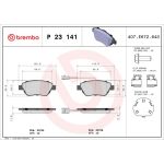 BREMBO Bremsklötze VA P 23 141 BREMBO Bremsklötze VA P 23 141