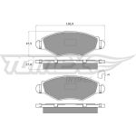 TX 13-43 TOMEX brakes Bremsbelagsatz, Scheibenbremse TX 13-43 TX 13-43 TOMEX brakes Bremsbelagsatz, Scheibenbremse TX 13-43