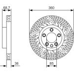 Bremsscheibe VA re 0 986 479 B13