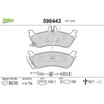 Valeo Bremsbelagsatz 598443 Valeo Bremsbelagsatz 598443