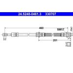 ATE Bremsschlauch 24.5248-0461.3 ATE Bremsschlauch 24.5248-0461.3