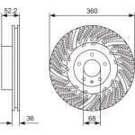 Bremsscheibe VA li 0 986 479 D27