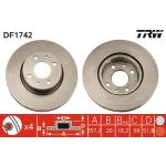 TRW Bremsscheibe DF1742 TRW Bremsscheibe DF1742