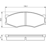 Bosch Bremsbelagsatz 0 986 494 541 Bosch Bremsbelagsatz 0 986 494 541