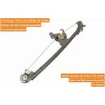 VAICO V30-0884 Fensterheber hinten links, elektrisch, ohne Motor VAICO V30-0884 Fensterheber hinten links, elektrisch, ohne Motor