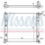 Nissens Wasserkühler PKW 606605 Nissens Wasserkühler PKW 606605