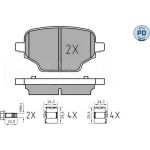 MEYLE Scheibenbremsbelagsatz 025 207 6417/PD MEYLE Scheibenbremsbelagsatz 025 207 6417/PD