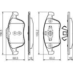 Bosch Bremsbelagsatz 0 986 494 381 Bosch Bremsbelagsatz 0 986 494 381