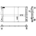 Kühler, Motorkühlung CR 978 000S Kühler, Motorkühlung CR 978 000S