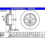 Bremsscheibe Bmw T. 5 2.0-3.0 10 24.0120-0229.2 Bremsscheibe Bmw T. 5 2.0-3.0 10 24.0120-0229.2
