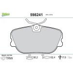 Valeo Bremsbelagsatz 598241 Valeo Bremsbelagsatz 598241