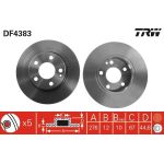 Bremsscheibe Db P. W169/W245 1,5-2,0 04-12 DF4383 Bremsscheibe Db P. W169/W245 1,5-2,0 04-12 DF4383