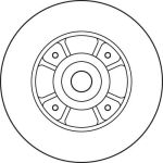 Bremsscheibe Renault T. Clio 02- Klp Mit Abs-Lager DF2706BS Bremsscheibe Renault T. Clio 02- Klp Mit Abs-Lager DF2706BS