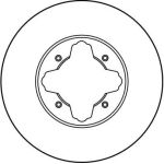 Bremsscheibe Honda P. Accord 1.9-2.2 90-99 DF2679 Bremsscheibe Honda P. Accord 1.9-2.2 90-99 DF2679