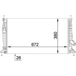 MAHLE Kühler, Motorkühlung CR 1351 000P MAHLE Kühler, Motorkühlung CR 1351 000P
