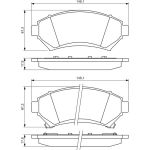 Bosch Bremsbelagsatz 0 986 424 466 Bosch Bremsbelagsatz 0 986 424 466