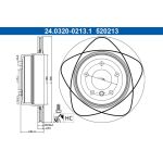 ATE Bremsscheibe 24.0320-0213.1