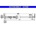 Bremsschlauch 24.5140-0493.3 Bremsschlauch 24.5140-0493.3