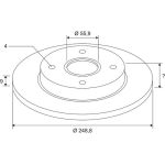 VALEO Bremsscheibe 675405 VALEO Bremsscheibe 675405