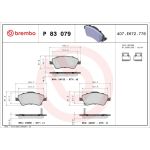 BREMBO Bremsklötze VA P 83 079 BREMBO Bremsklötze VA P 83 079