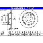 Bremsscheibe Opel T. Insignia 1.4-2.0 08-17 Power Disc 24.0312-0187.1 Bremsscheibe Opel T. Insignia 1.4-2.0 08-17 Power Disc 24.0312-0187.1
