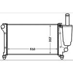MAHLE Kühler, Motorkühlung CR 1451 000S MAHLE Kühler, Motorkühlung CR 1451 000S