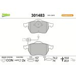301483 Valeo Bremsbelagsatz 301483 301483 Valeo Bremsbelagsatz 301483