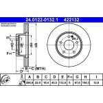 Bremsscheibe Db P. W202/S202 2.0-2.8 93-01 24.0122-0132.1 Bremsscheibe Db P. W202/S202 2.0-2.8 93-01 24.0122-0132.1