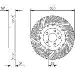 Bremsscheibe VA li 0 986 479 D26 Bremsscheibe VA li 0 986 479 D26
